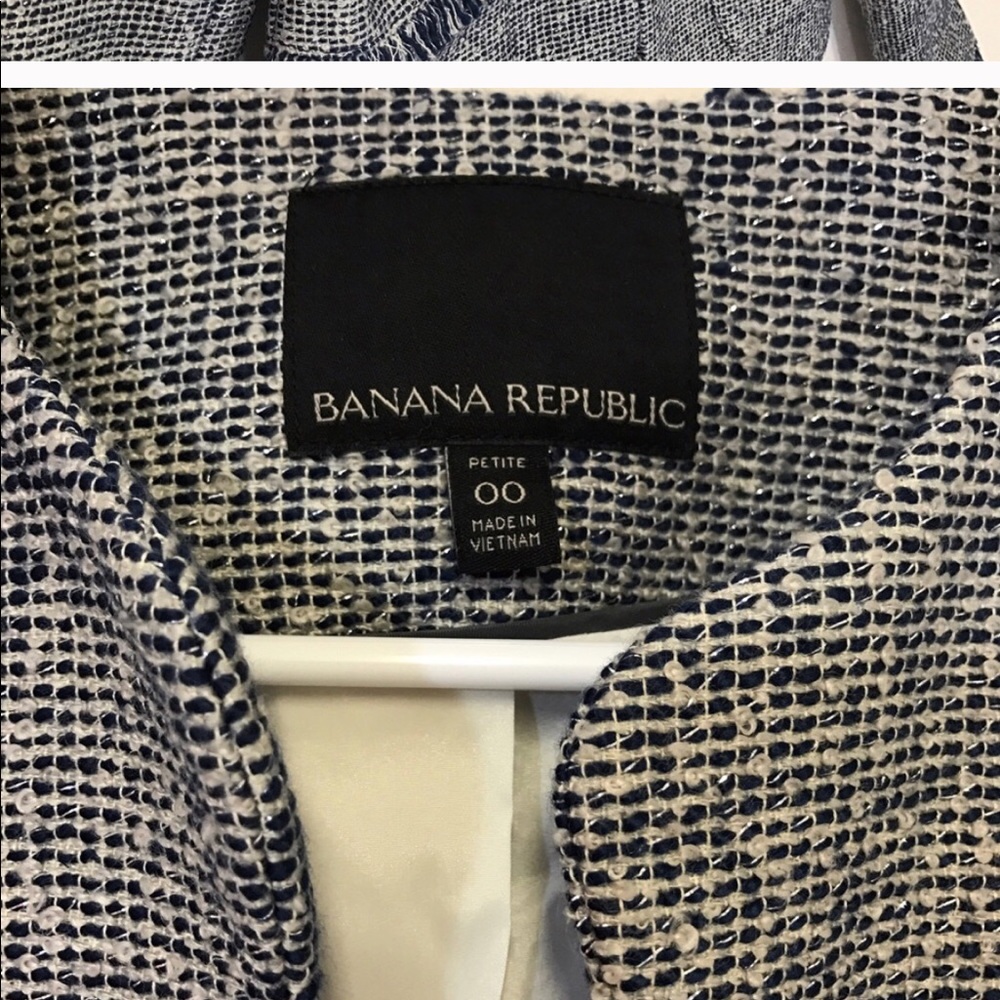 BR Scalloped Hem Blazer Jacket Collarless - Picture 7 of 7